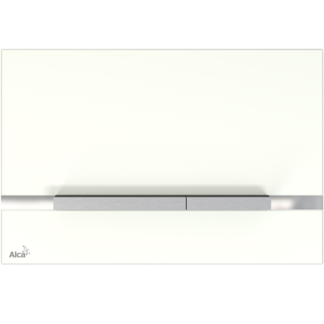 Przejdź do produktu Przycisk spłukujący do systemów podtynkowych szkło białe Alca Stripe-GL1200