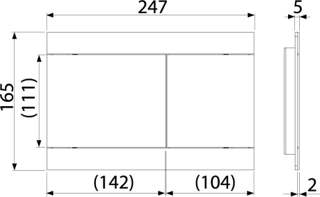 Przejdź do produktu Mosiężny przycisk spłukujący do systemów podtynkowych Alca Fun-Antic