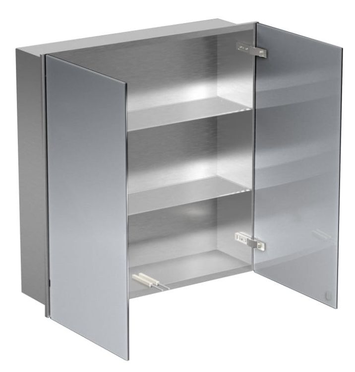 Szafka łazienkowa do zabudowy 60x60x15 cm z obustronnie lustrzanymi frontami MCJ SPSES6060