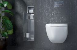 Schowek do szczotki i papieru toaletowego do zabudowy 18x82,5x15 cm MCJ PW1DWC800