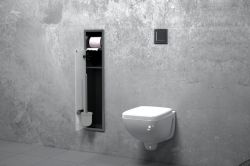 Schowek do szczotki i papieru toaletowego do zabudowy 18x82,5x15 cm MCJ PW1DWC800