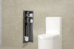 Schowek do szczotki i papieru toaletowego do zabudowy 18x82,5x15 cm MCJ PW2DWC800