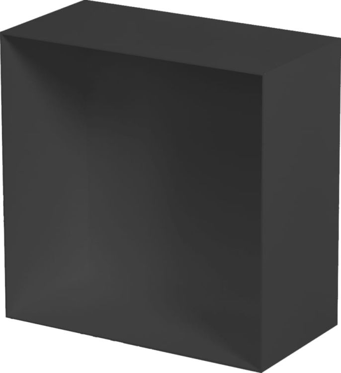 Półka łazienkowa wnękowa do zabudowy 30x10 cm ze stali nierdzewnej MCJ PWR300/10/15 czarny