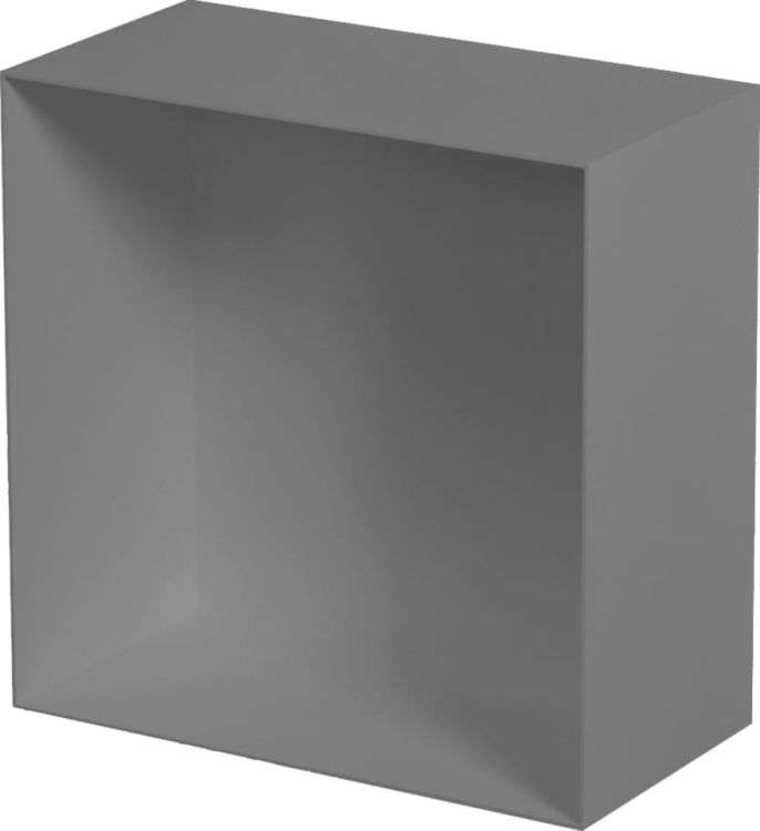 Półka łazienkowa wnękowa do zabudowy 30x10 cm ze stali nierdzewnej MCJ PWR300/10/15 szary