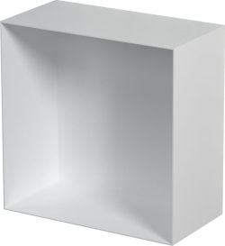 Półka łazienkowa wnękowa do zabudowy 30x10 cm ze stali nierdzewnej MCJ PWR300/10/15 biały