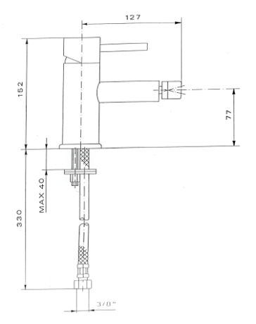 Przejdź do produktu Bateria bidetowa 15 cm Sapho Rhapsody 5503/S chrom