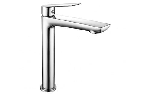 Bateria umywalkowa stojąca 28,4 cm wysoka z korkiem Demm Sleek 9914/K chrom