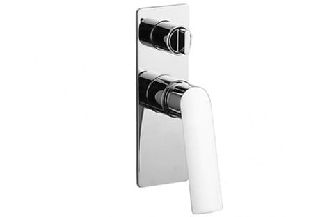 Bateria prysznicowa podtynkowa 2-drożna 6,5x20 cm z przełącznikiem Demm Sleek 9950 chrom