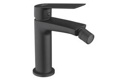 Bateria bidetowa 18 cm z korkiem klik-klak Demm Sleek 9920 czarny mat