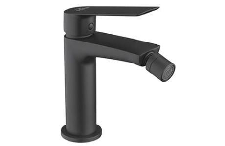 Przejdź do produktu Bateria bidetowa 18 cm z korkiem klik-klak Demm Sleek 9920 czarny mat