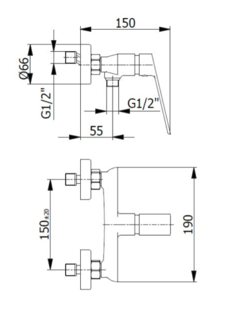 Przejdź do produktu Bateria prysznicowa solo Demm Sleek 9930 czarny mat
