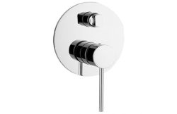 Bateria prysznicowa podtynkowa 13 cm 2-drożna z przełącznikiem Demm Spike 6850 chrom