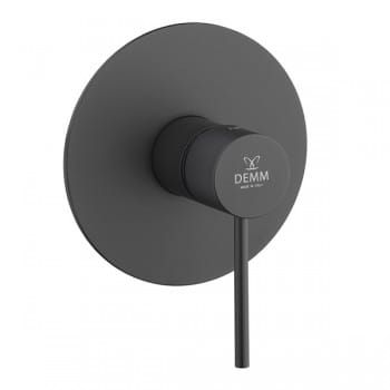 Przejdź do produktu Bateria prysznicowa podtynkowa 13 cm 1-drożna Demm Spike 6840 czarny mat