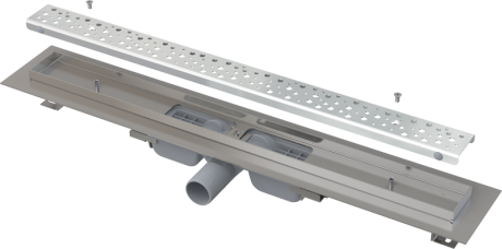 Przejdź do produktu Wzmacniany odpływ liniowy niski z rusztem 85 cm ze stali nierdzewnej Alca APZ111-850