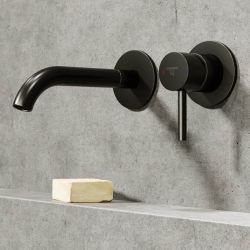 Bateria umywalkowa podtynkowa Steinberg 100 1814S czarny mat