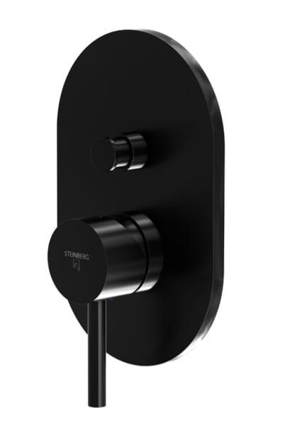 Bateria prysznicowa podtynkowa 12x18,5 cm Steinberg 100 2103S+010 2110 S czarny mat