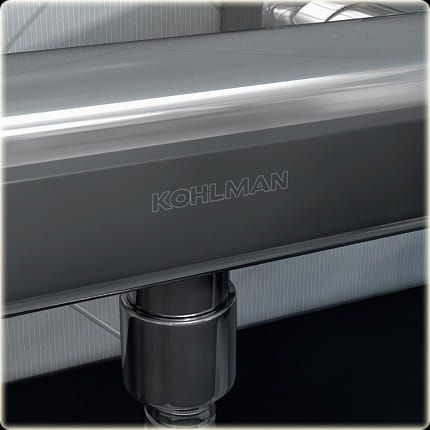 Bateria wannowa ścienna Kohlman Foxal QW120F chrom