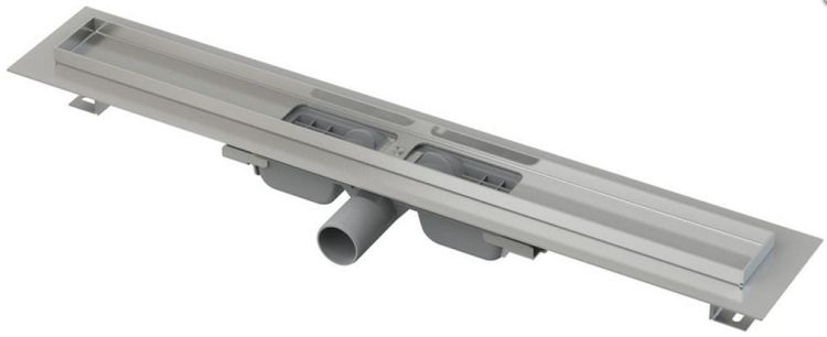 Odpływ liniowy niski 90 cm Alcaplast APZ101 z rusztem Pure APZ101-850+LINE-850 