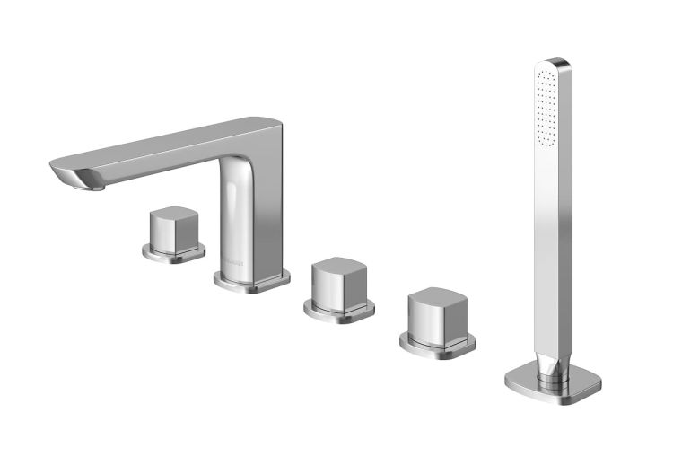  Bateria wannowa 5-otworowa Kohlman Foxal QB242F chrom