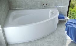 Wanna asymetryczna 140x80 cm Besco Cornea 140 lewa