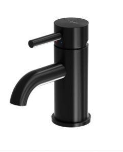 Bateria umywalkowa stojąca 14,9 cm z korkiem Steinberg 100 1010S czarny mat