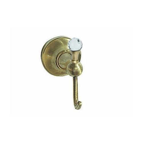 Akcesoria łazienkowe Retro wieszak punktowy z kryształem Swarovskiego Giulini Ibisco Crystal RG1115/S bronzo