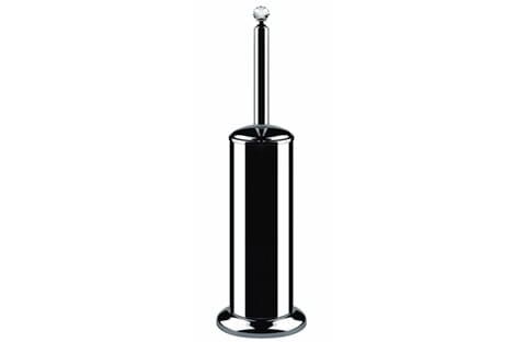 Akcesoria łazienkowe Retro szczotka WC wolnostojąca z kryształem Swarovskiego Giulini Ibisco Crystal RG1130/S chrom