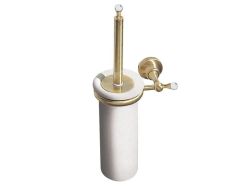 Akcesoria łazienkowe Retro szczotka WC wisząca z kryształem Swarovskiego Giulini Ibisco Crystal RG1133/S bronzo