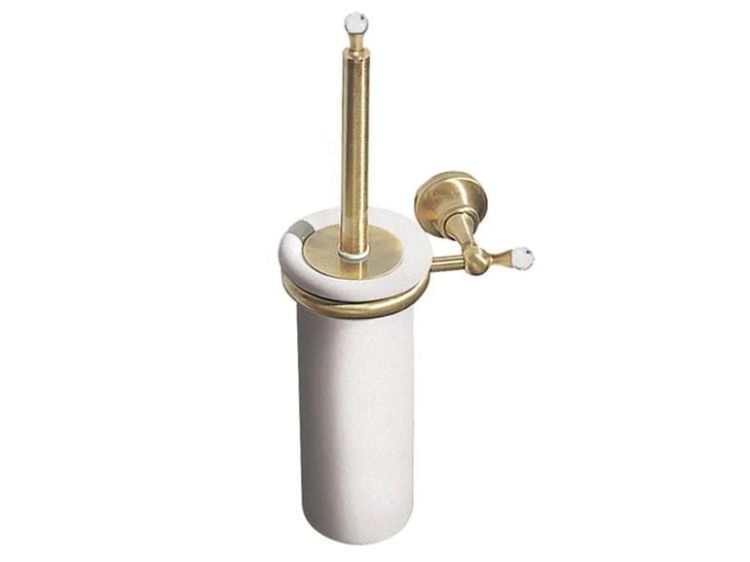 Akcesoria łazienkowe Retro szczotka WC wisząca z kryształem Swarovskiego Giulini Ibisco Crystal RG1133/S bronzo