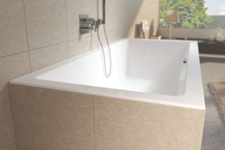 Przejdź do produktu Wanna prostokątna 160x70 cm super cienki rant Riho Lugo B138001005 biały