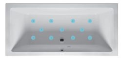 Rozmieszczenie dysz systemu hydromasażu Air