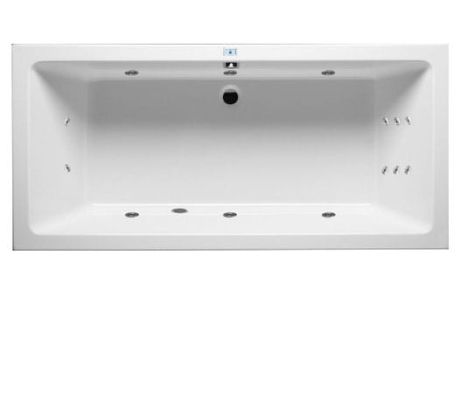 Przejdź do produktu Wanna prostokątna 160x70 cm hydromasaż Riho Lusso Flow B013006005 biały
