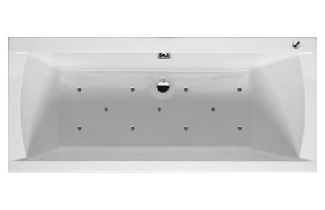 Przejdź do produktu Wanna prostokątna 170x75 cm hydromasaż Riho Julia Air B011004005 biały