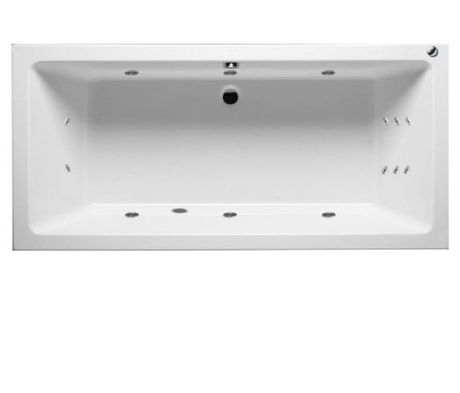 Przejdź do produktu Wanna prostokątna 160x70 cm super cienki rant +hydromasaż Riho Lugo Flow B138009005 biały