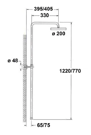 Zestaw prysznicowy kompletny Sapho 990ESD+CE10S chrom