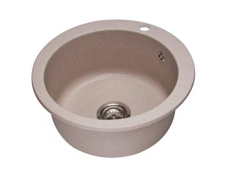 Przejdź do produktu Zlewozmywak granitowy 1-komorowy okrągły 50 cm Darfor DG003 beż