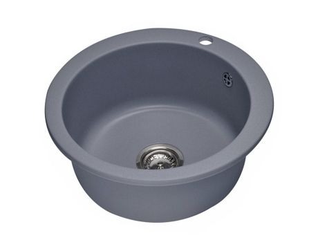 Przejdź do produktu Zlewozmywak granitowy jednokomorowy okrągły 50 cm Darfor DG003 grafit