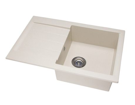 Przejdź do produktu Zlewozmywak granitowy jednokomorowy 76,5x50 cm Darfor DG010 jaśmin