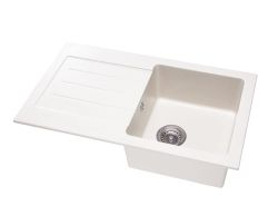 Zlewozmywak granitowy jednokomorowy 76,5x45,5 cm Darfor DG015 jaśmin