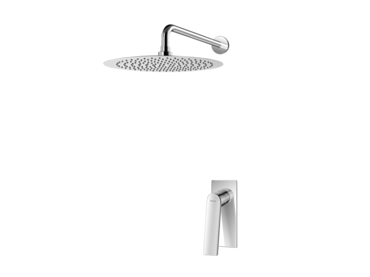 Zestaw prysznicowy podtynkowy okrągła deszczownica 25 cm z baterią podtynkową Vedo Desso VBD4222/25 chrom