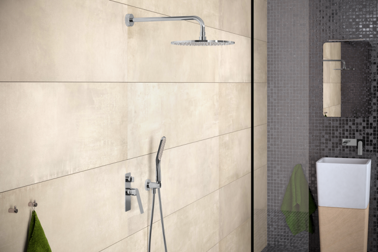 Zestaw prysznicowy podtynkowy okrągła deszczownica 30 cm z baterią podtynkową i słuchawką prysznicową Vedo Desso VBD4223/30 chrom