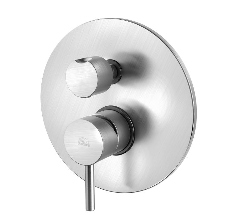 Bateria prysznicowa podtynkowa 3-drożna Paffoni Light LIG019ST stal szczotkowana