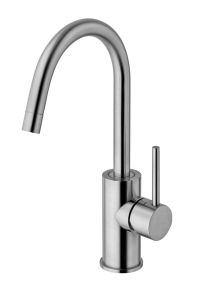 Bateria umywalkowa 28,3 cm Paffoni Light bez korka LIG078ST stal szczotkowana