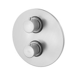 Bateria prysznicowa podtynkowa 2-drożna termostatyczna Paffoni Light LIQ018ST stal szczotkowana