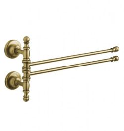 Akcesoria łazienkowe podwójny wieszak 38 cm Gedy Allpe Perla PE013 bronzo