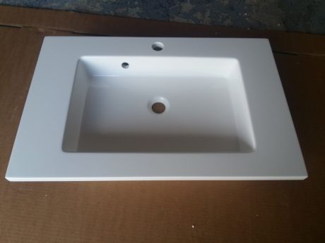 Przejdź do produktu Umywalka 70x45 cm naszafkowa konglomeratowa Basic 70