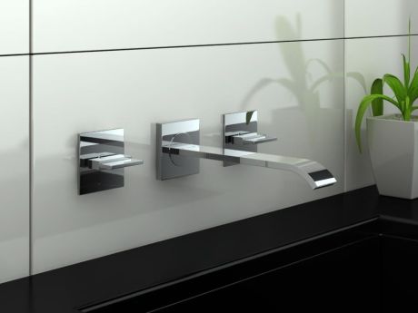 Przejdź do produktu Bateria umywalkowa podtynkowa 3-otworowa Kohlman Axis QW190N chrom 