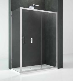 Kabina prysznicowa 100x100 cm z drzwiami rozsuwanymi Novellini KALI2P94-1B+KALIF98-1B