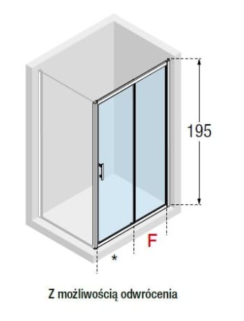 Przejdź do produktu Kabina prysznicowa 100x100 cm z drzwiami rozsuwanymi Novellini KALI2P94-1B+KALIF98-1B