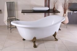 Wanna wolnostojąca Retro 188x69x83 cm nogi bronzo Balexim Nemezis